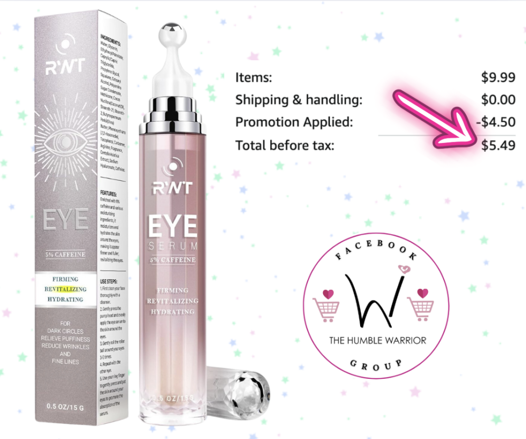 5% Caffeine Eye Cream & Under Eye Serum!